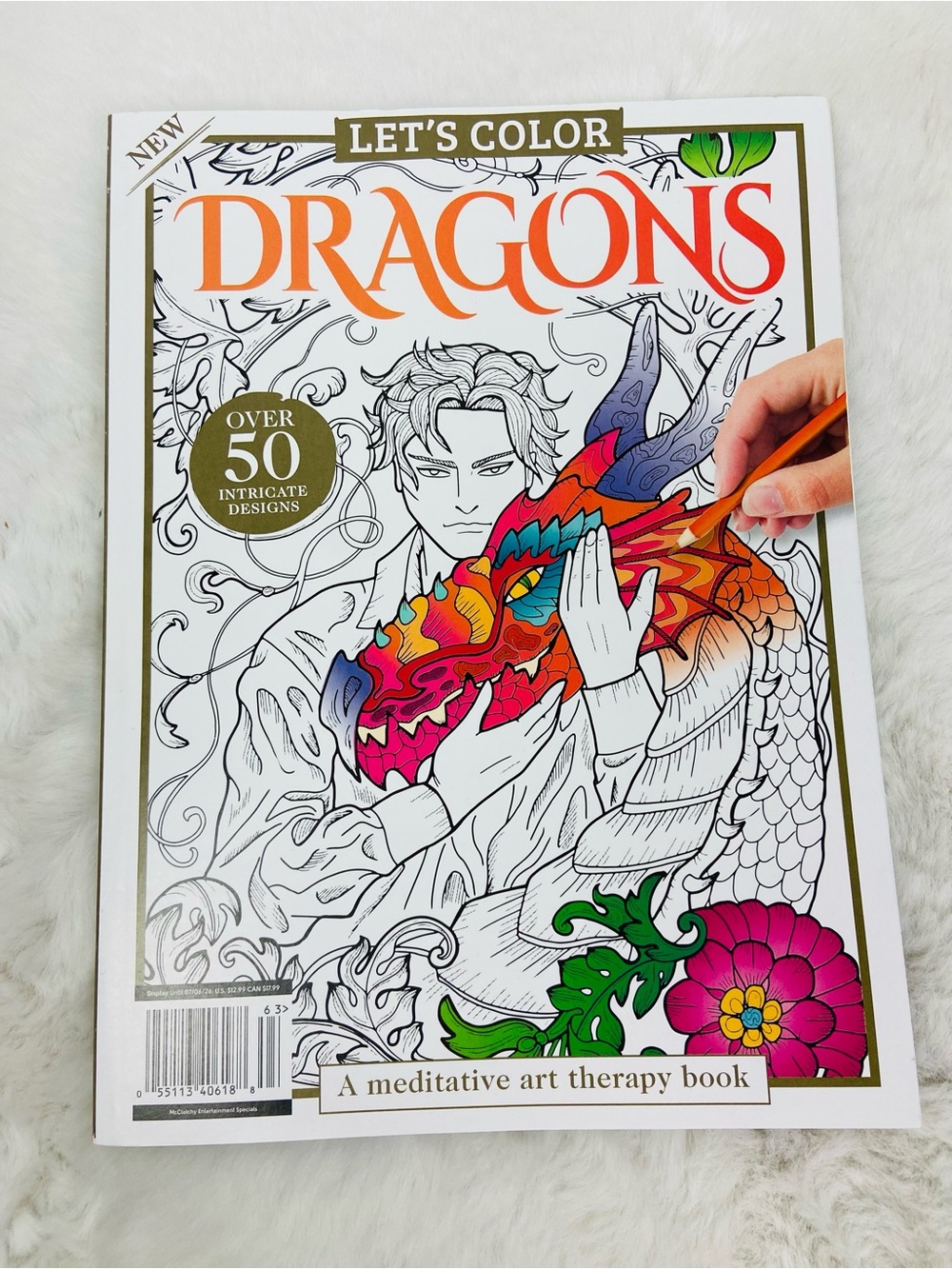 Dragons Meditative Art Therapy coloring book Book